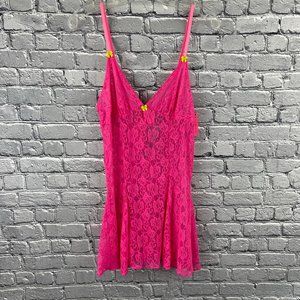 Betsy Johnson Pink Short Lacy Nightgown M
